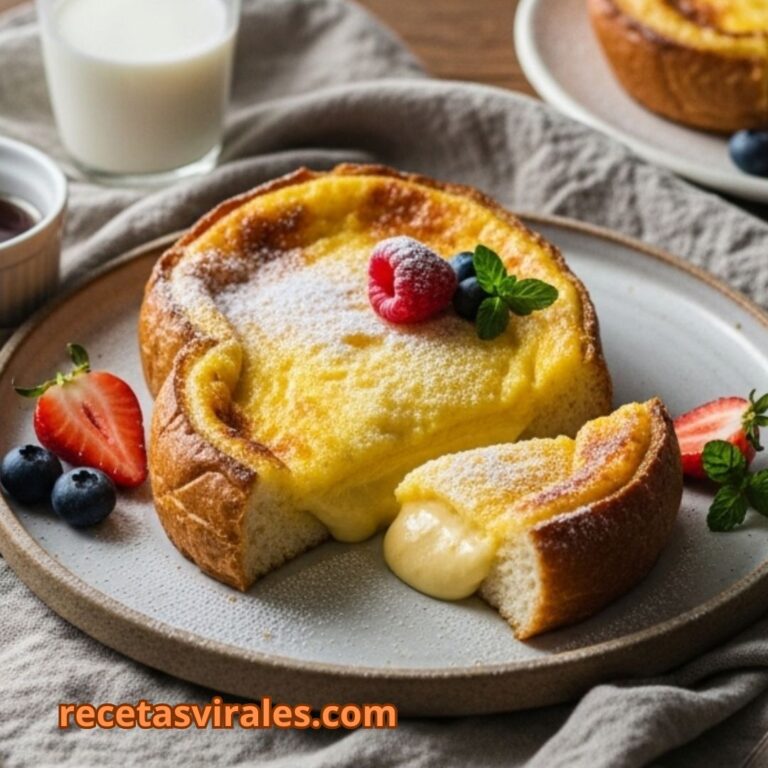 Custard Toast receta viral