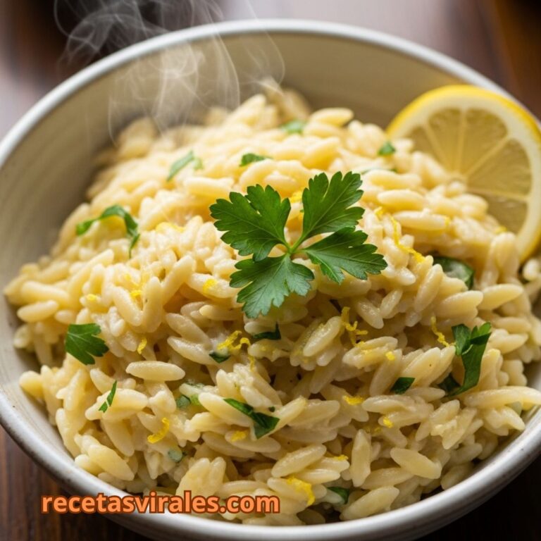Orzo cremoso con limón