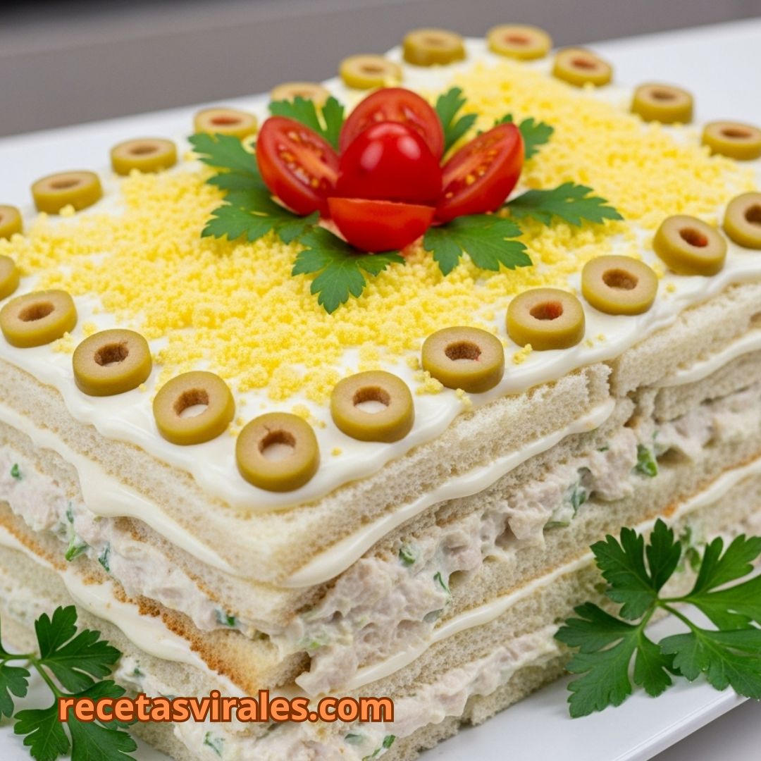 Pastel frio de pollo receta fácil
