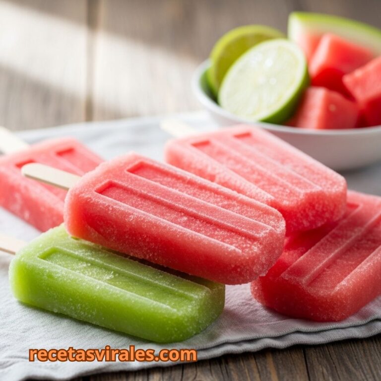 Receta de polos caseros de sandía