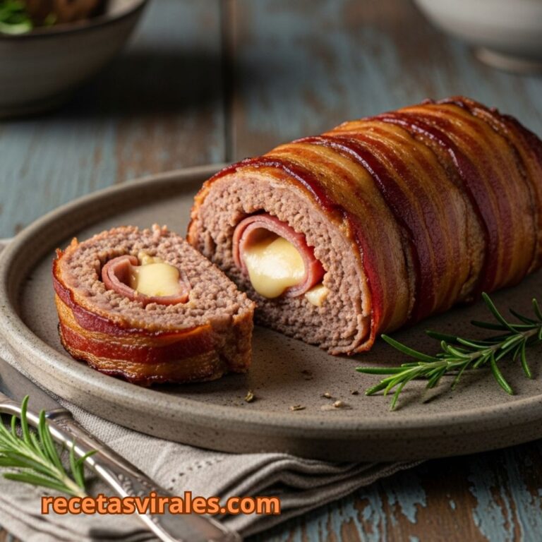 Receta de rollo de carne relleno