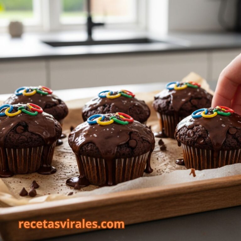 Receta de los muffins de chocolate olímpicos