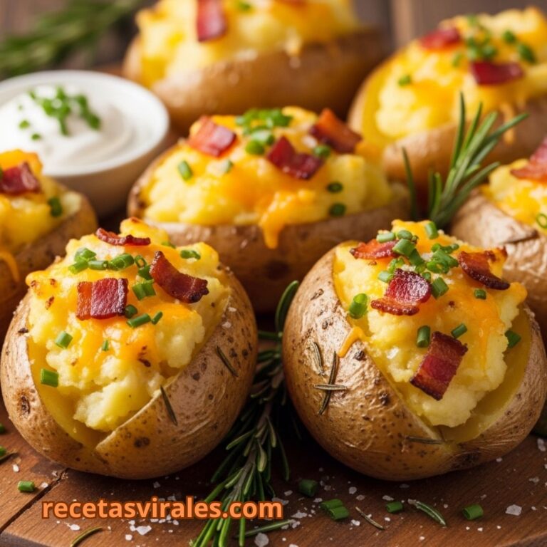 Receta de Patatas asadas rellenas