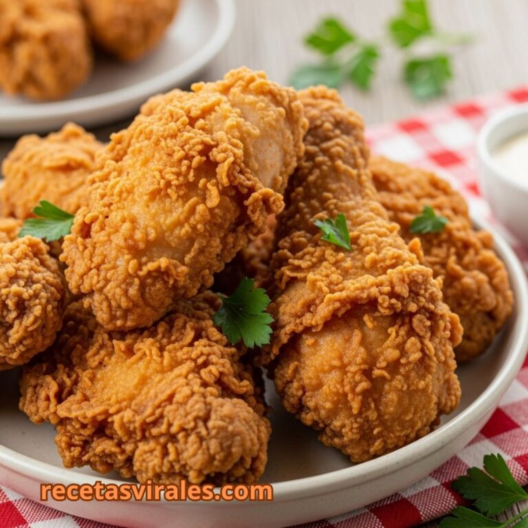 Receta de Pollo frito Kentucky crujiente