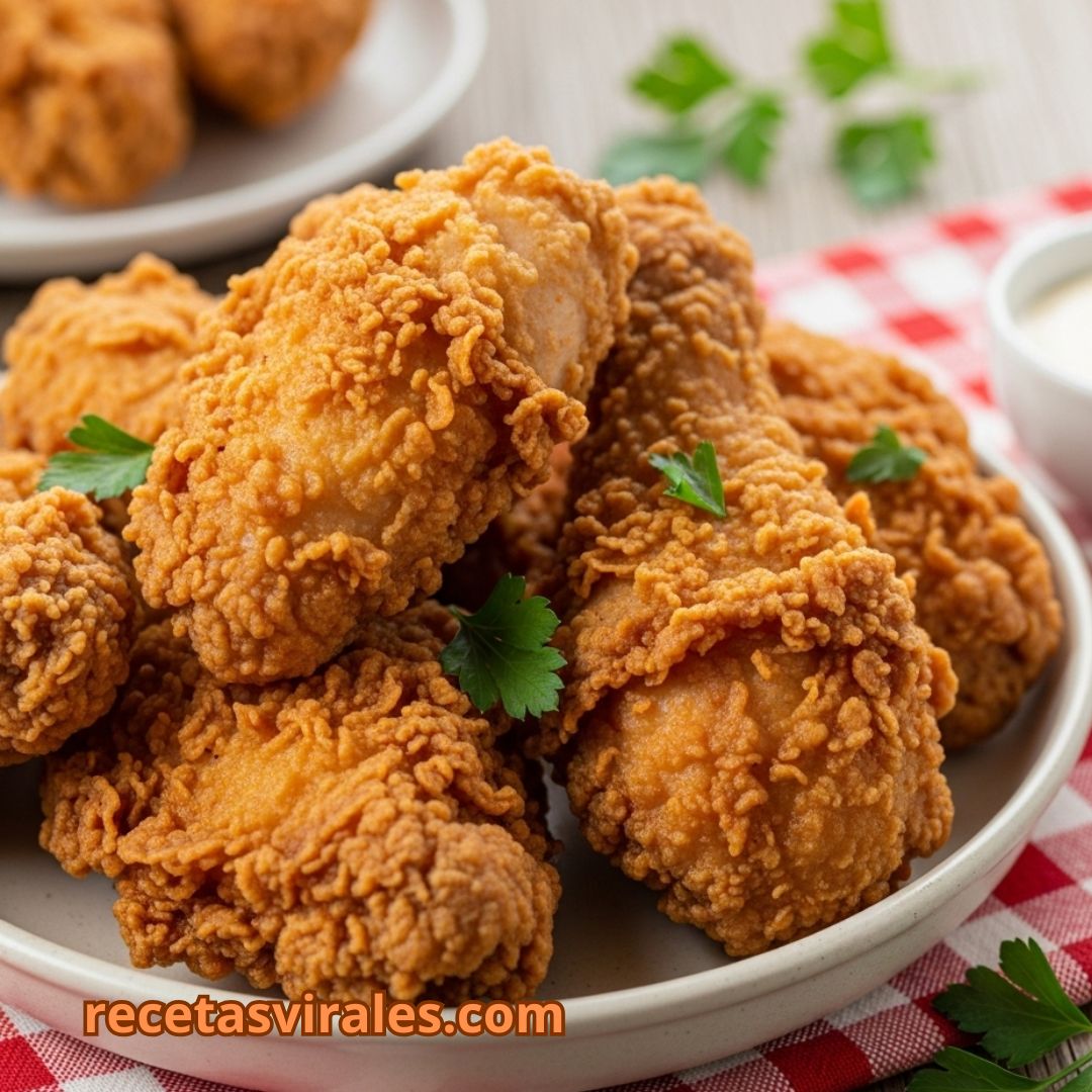 Receta de Pollo frito Kentucky crujiente