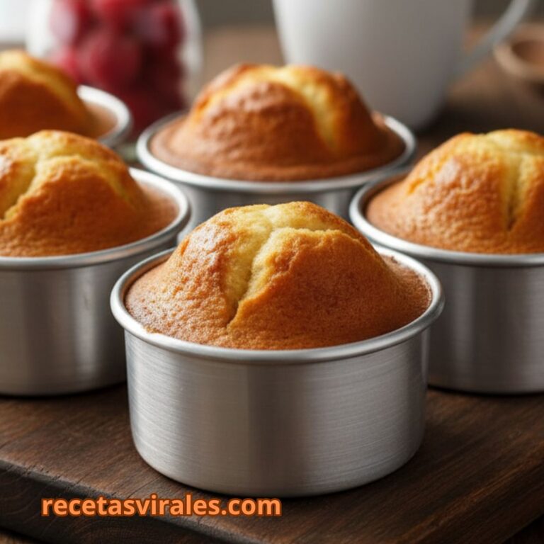 Receta de bizcochos altos y esponjosos