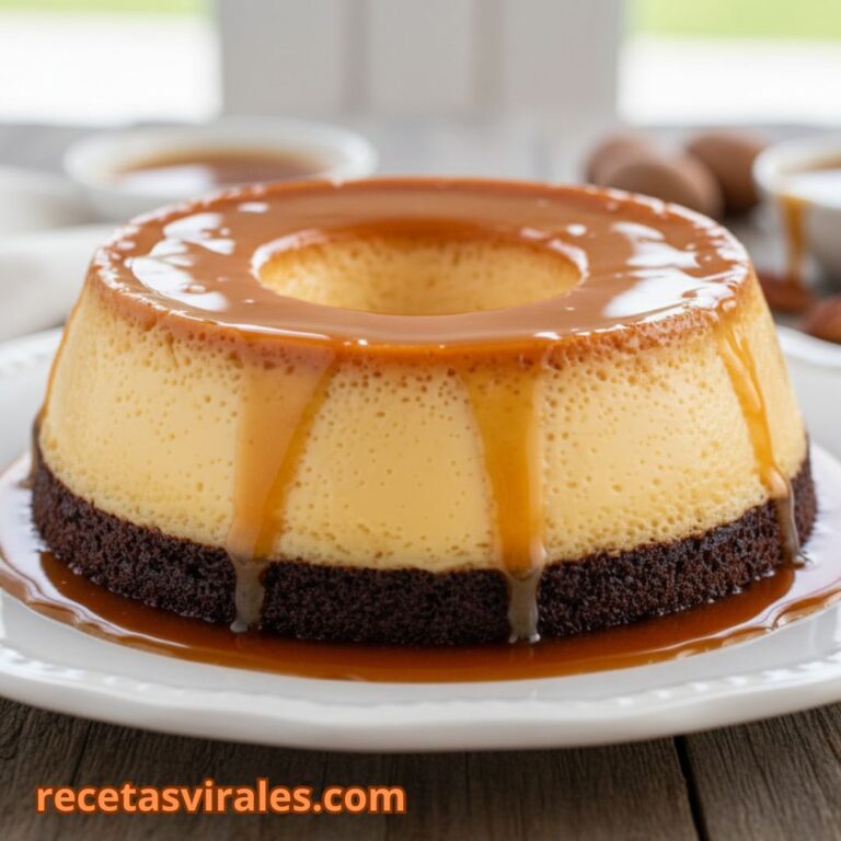Receta de chocoflan con caramelo casero