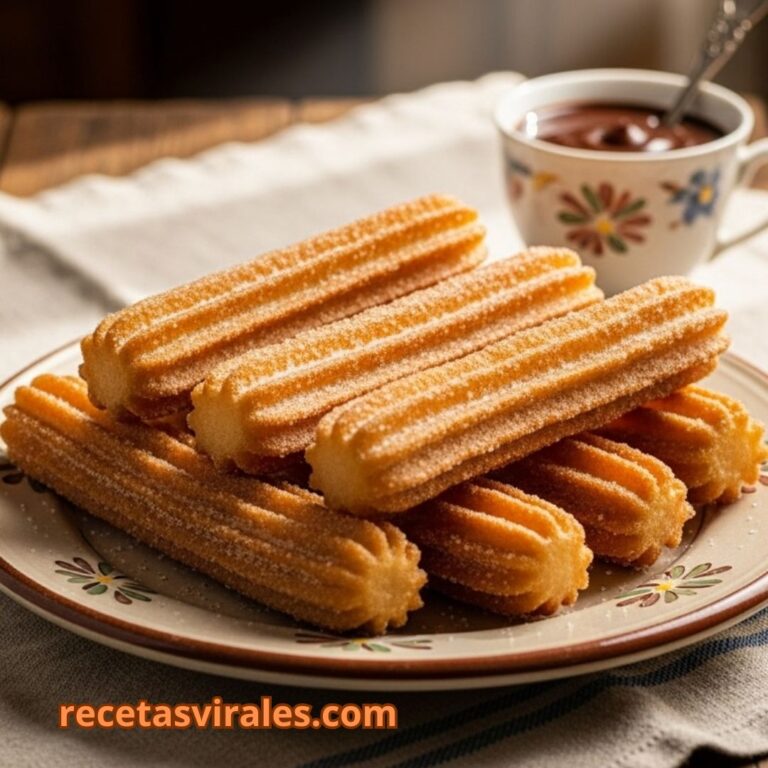 Churros caseros con 3 ingredientes