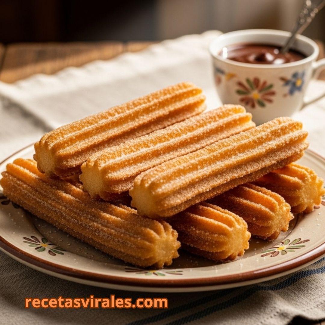 Churros caseros con 3 ingredientes