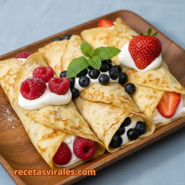 Receta de crepes rellenos