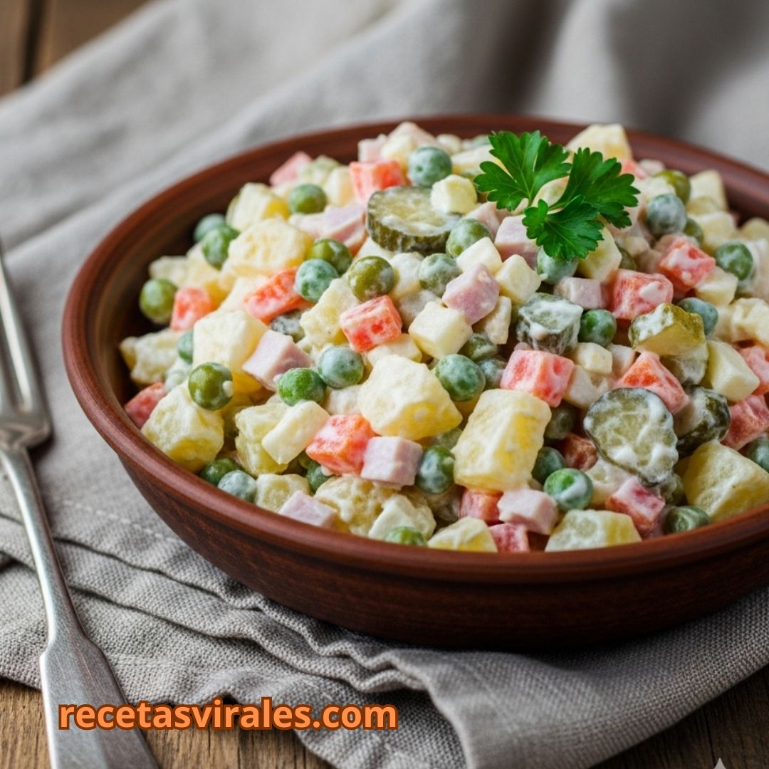 Ensaladilla rusa con pepinillo
