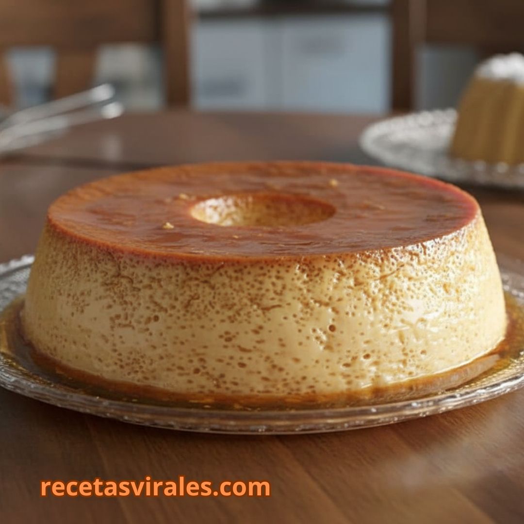flan de vainilla y caramelo
