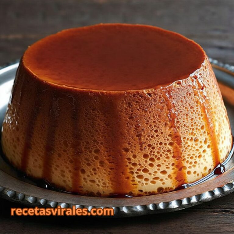 Receta de flan tradicional rústico casero