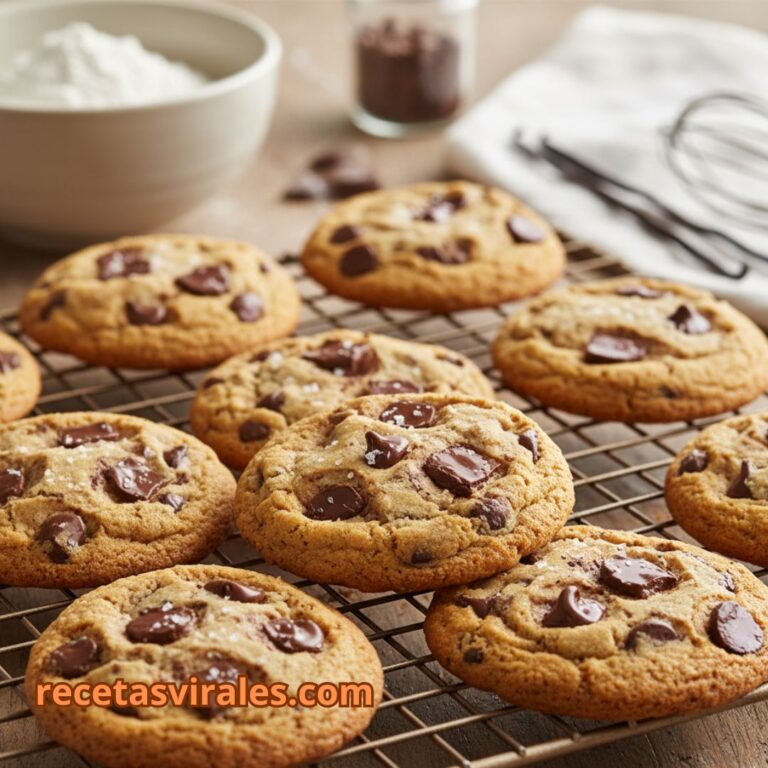 Receta de galletas con trozos de chocolate