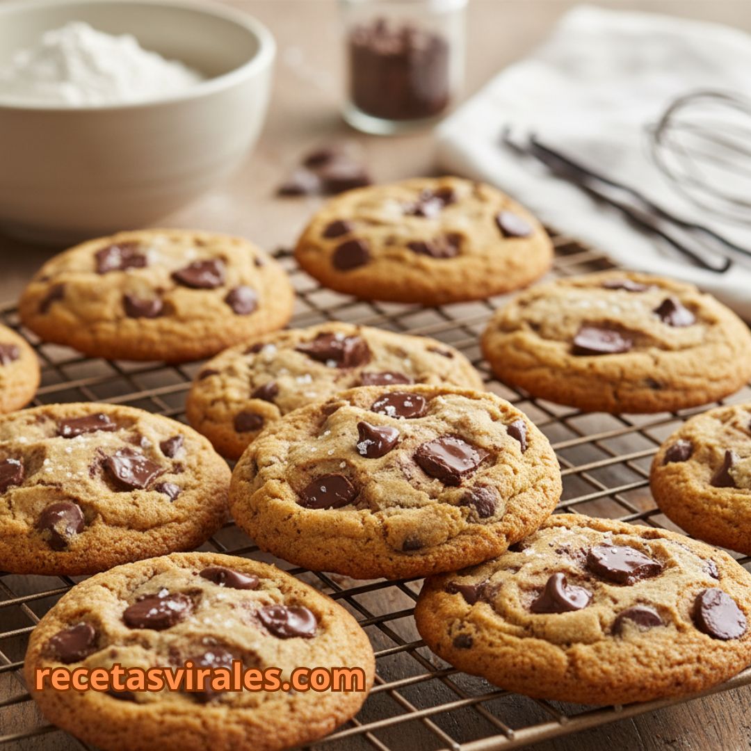 Receta de galletas con trozos de chocolate