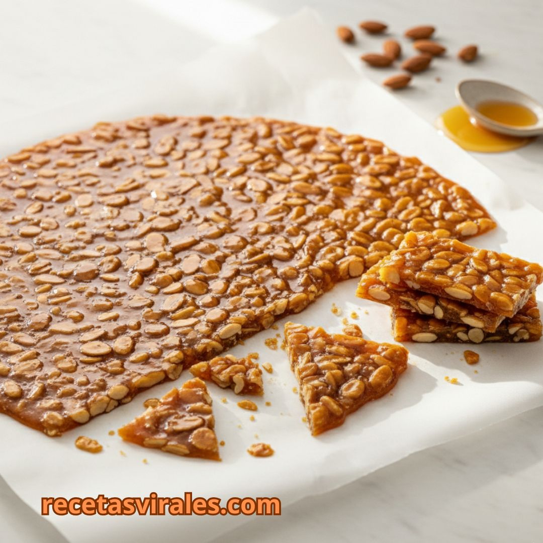 Receta de láminas de almendra con caramelo