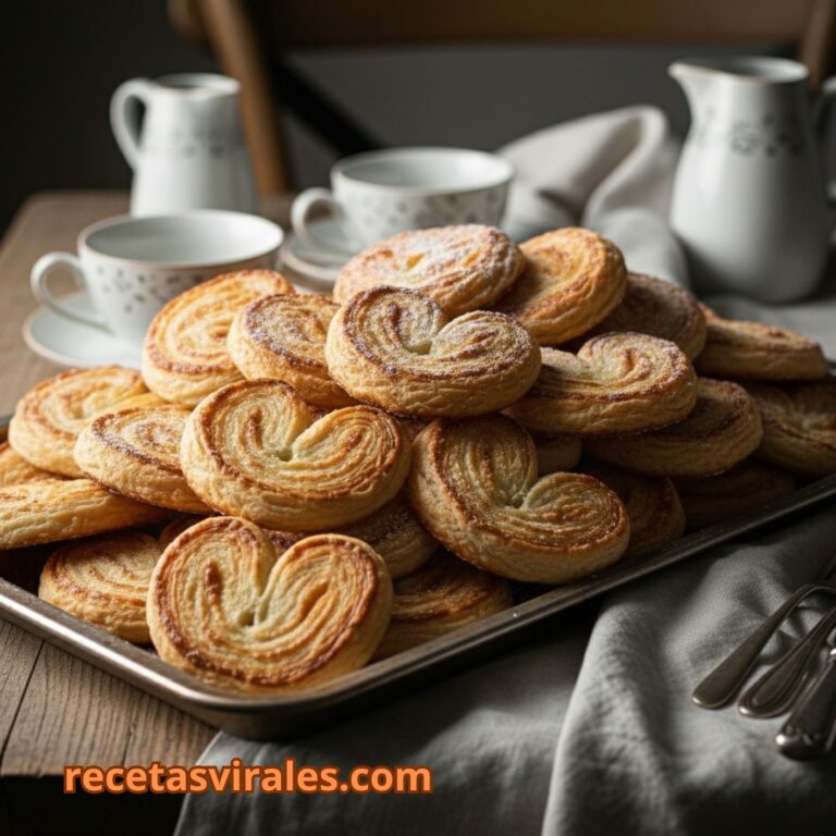 Palmeritas de hojaldre caseras