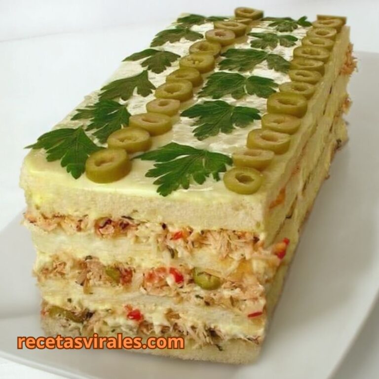 Receta de pastel con pan de molde