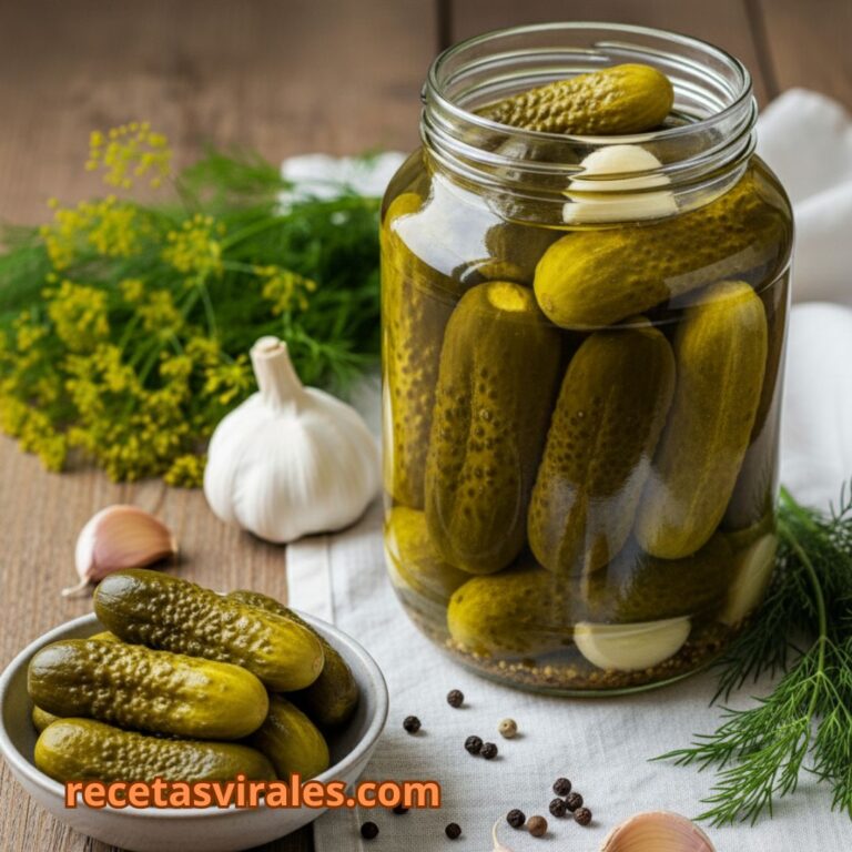 Receta de pepinillos encurtidos caseros