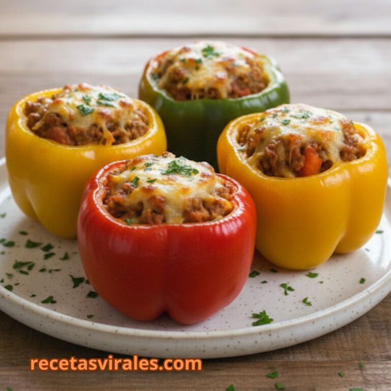 Pimientos rellenos de carne
