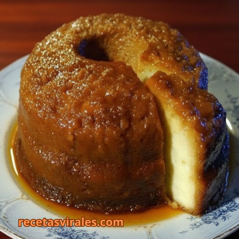 Receta de pudin de pan con caramelo