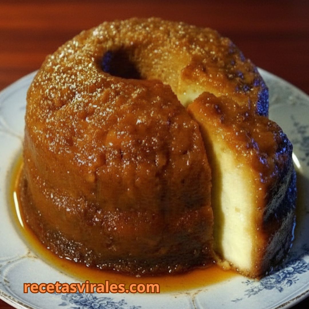 Receta de pudin de pan con caramelo