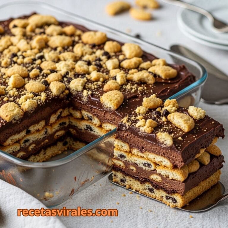 Receta de Tarta de galleta y chocolate