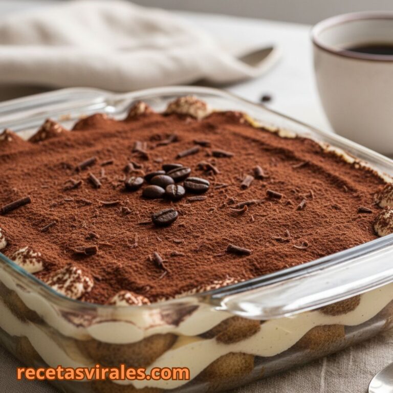 Receta de tiramisú casero