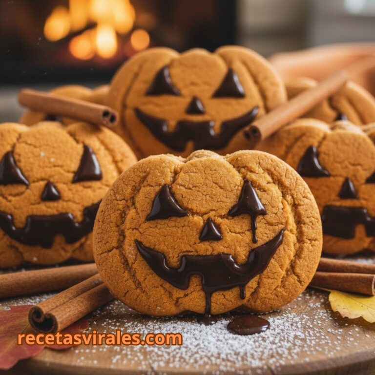 Galletas de calabaza de Halloween: con las caritas más divertidas