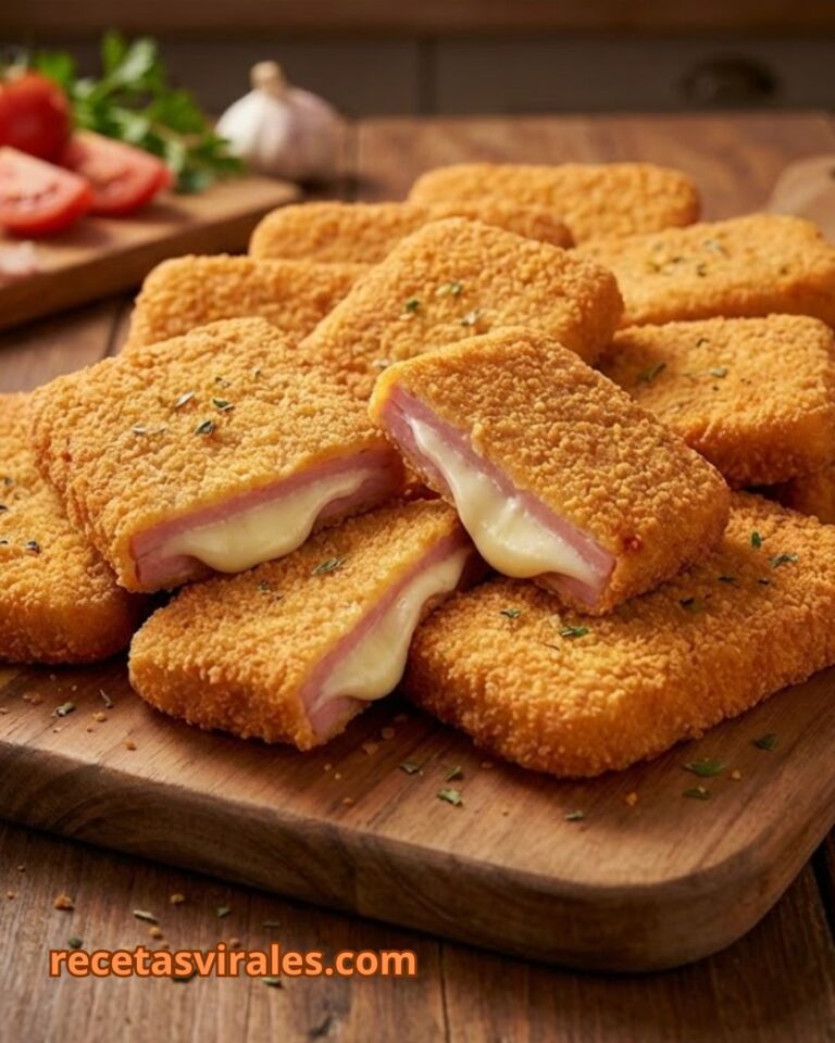 San Jacobos caseros de jamón y queso fáciles y crujientes