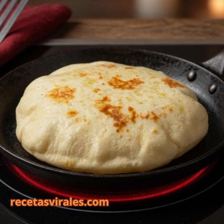 Pan sin horno hecho en sartén receta fácil y rápida